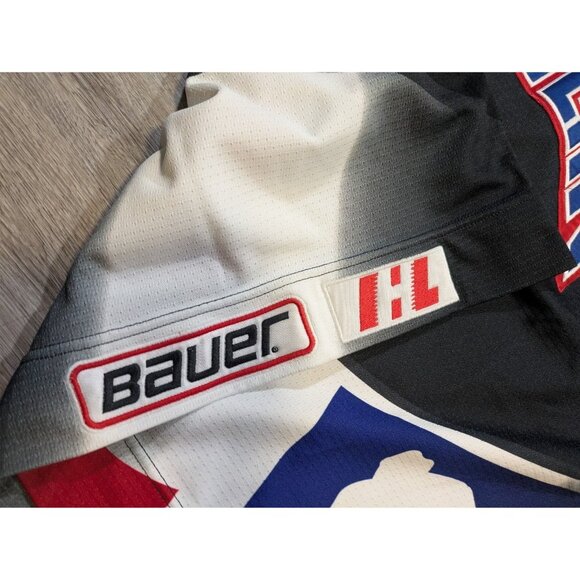 Vintage 1997 IHL Western All Stars Game Jersey Hockey Bauer Pro 56 Fight Strap - Picture 8 of 13